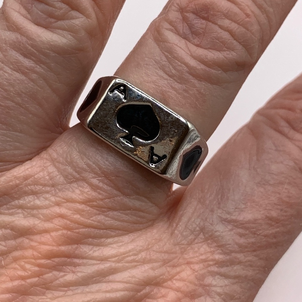 Ace of Spades Ring Size 8